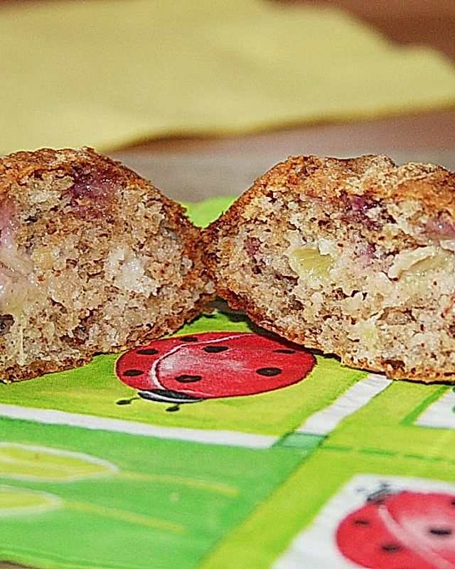 Erdbeer - Rhabarber - Muffins