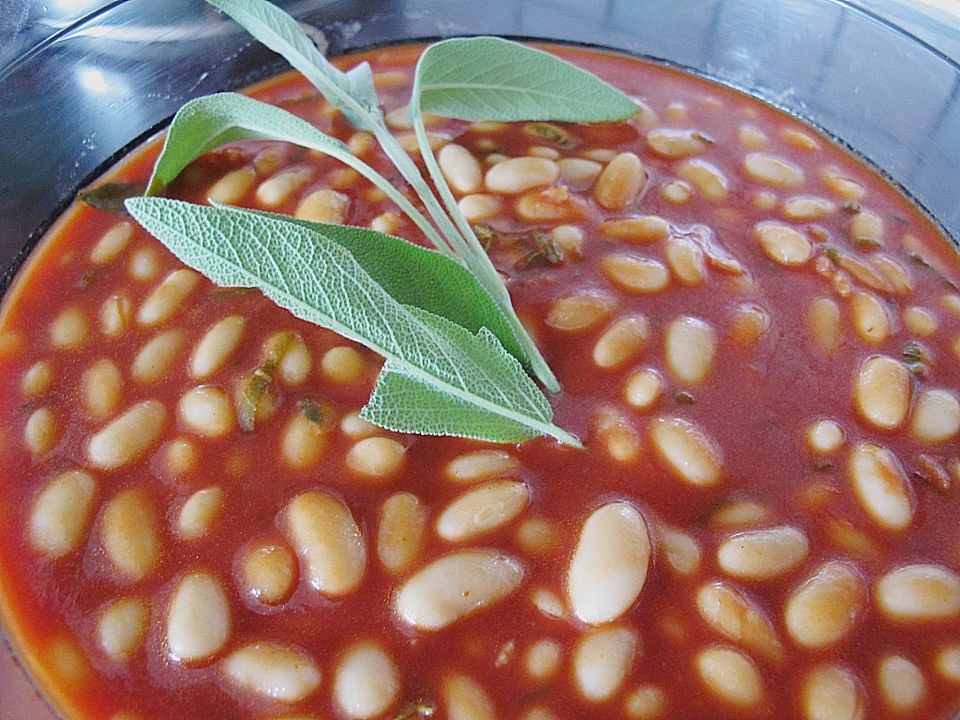 Weiße Bohnen in Tomaten - Salbei - Soße von Monika| Chefkoch