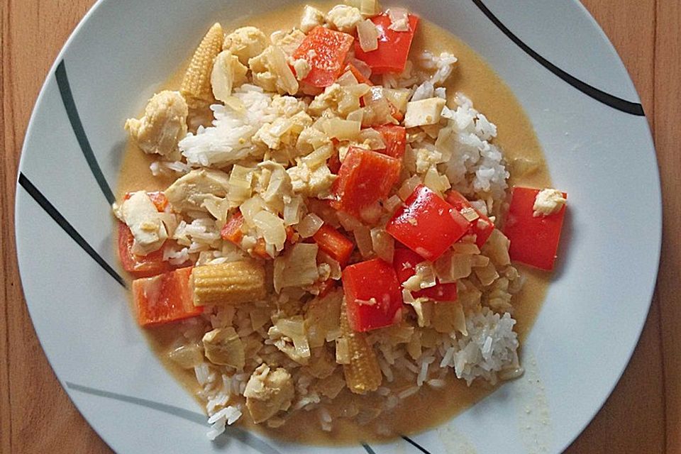 Schnelles Fisch - Gemüse - Curry