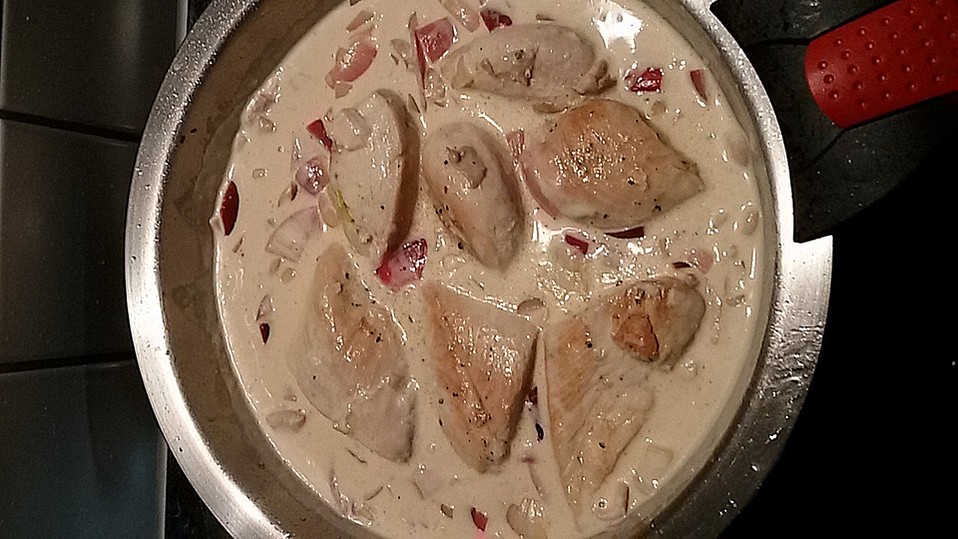 Hähnchenbrust mit Limetten - Joghurt - Sauce von Rottalerin Hähnchenbrust mit Limetten - Joghurt - Sauce von Rottalerin