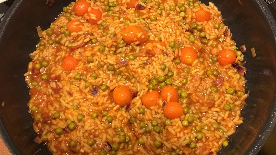 Mexikanischer Reis mit Chilis und Erbsen von schnickschnack Mexikanischer Reis mit Chilis und Erbsen von schnickschnack