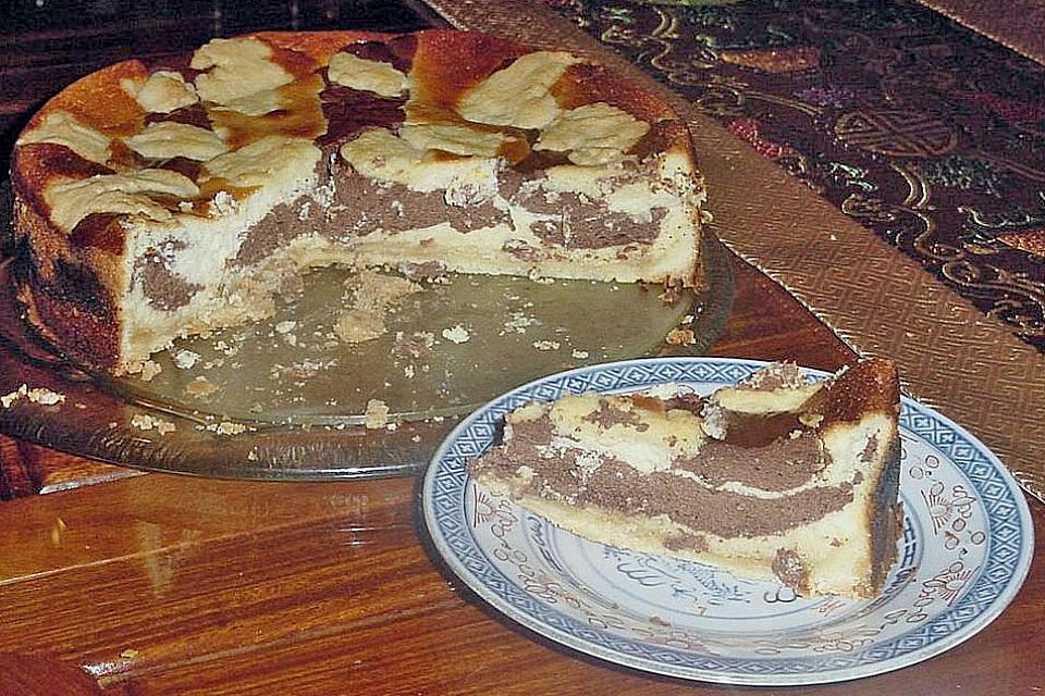 Schokolade - Marzipan - Zupfkuchen mit Kaffeelikör