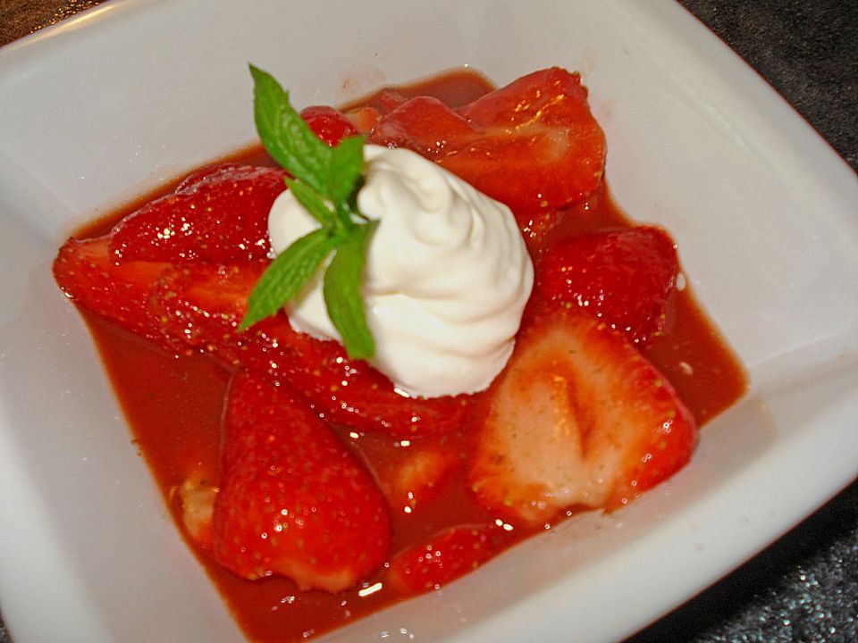 Erdbeeren mit Portwein| Chefkoch