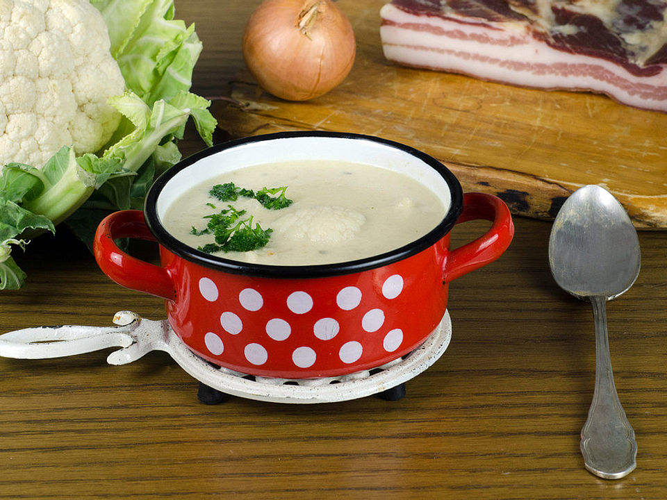 Blumenkohlsuppe mit Parmesan| Chefkoch