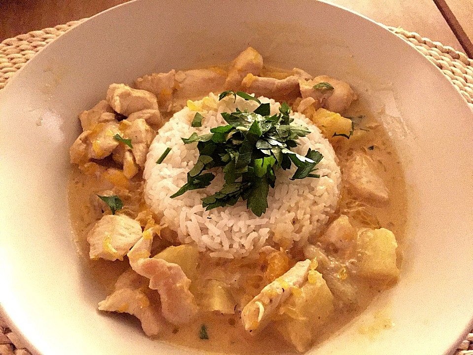 Putenschnitzel mit fruchtigem Reis - Curry von hobbykoechin| Chefkoch