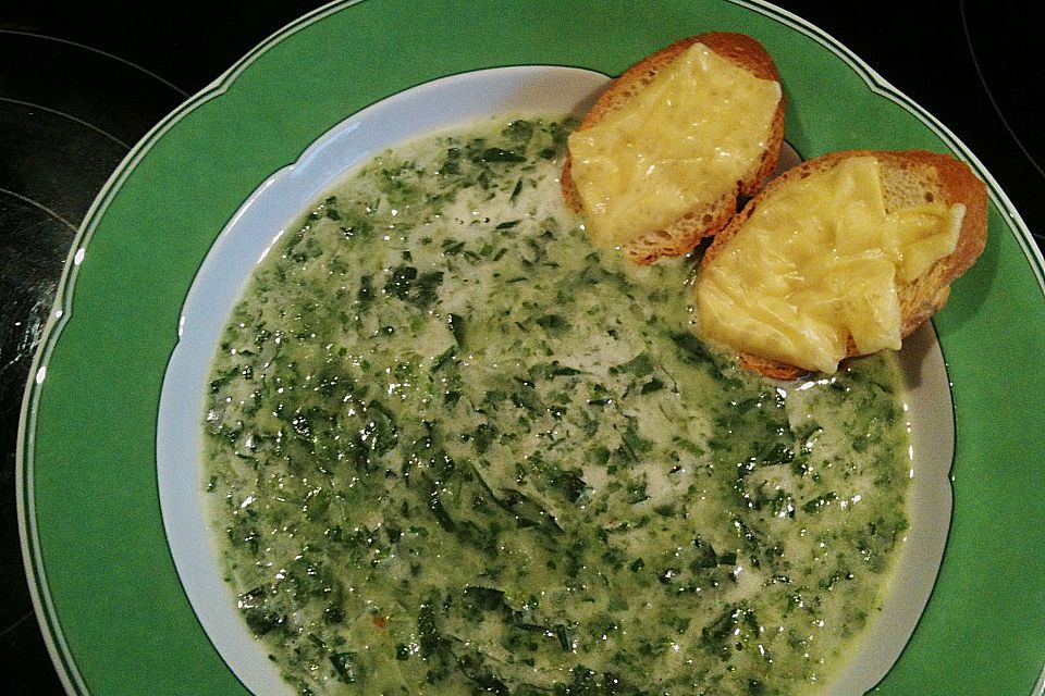 Spinat - Bärlauch - Suppe