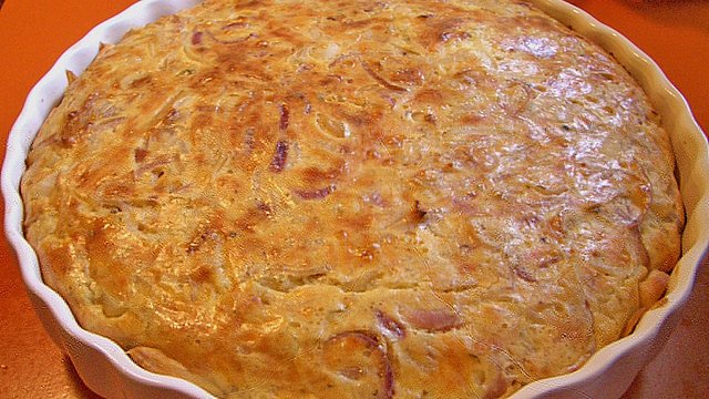 Speck - Zwiebel - Kuchen mit Blätterteig von FriRa