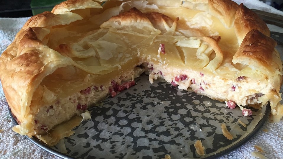 Speck - Zwiebel - Kuchen mit Blätterteig von FriRa