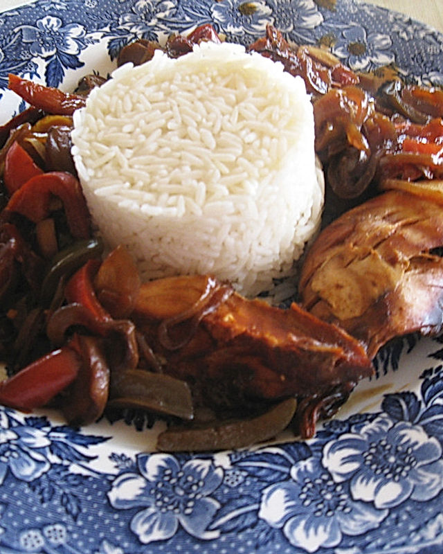 Hähnchen - Reis - Pfanne