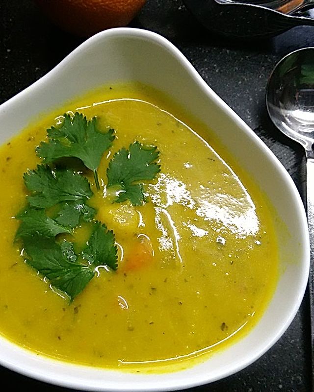 Blumenkohl-Orangen-Suppe