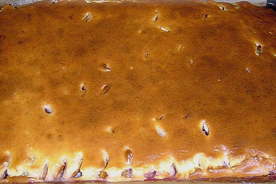 Pflaumenkuchen mit Schmandpuddingguss Pflaumenkuchen mit Schmandpuddingguss