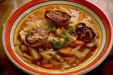 Fencheleintopf mit Parmesankartoffeln