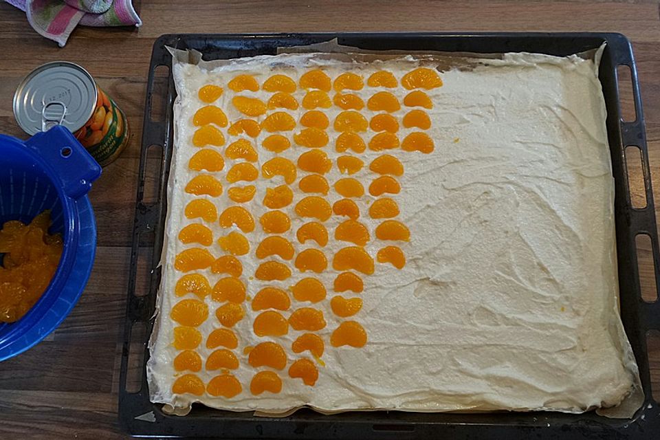 Saftiger Käsekuchen mit Mandarinen