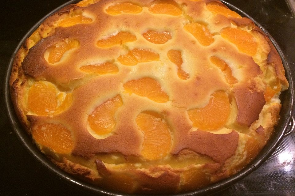 Saftiger Käsekuchen mit Mandarinen