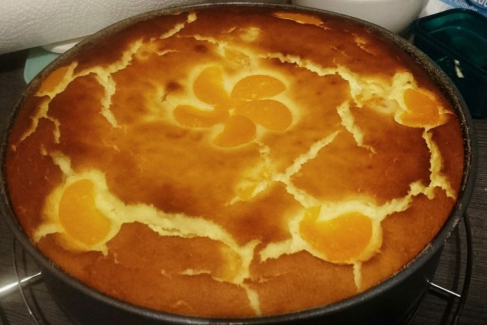 Saftiger Käsekuchen mit Mandarinen