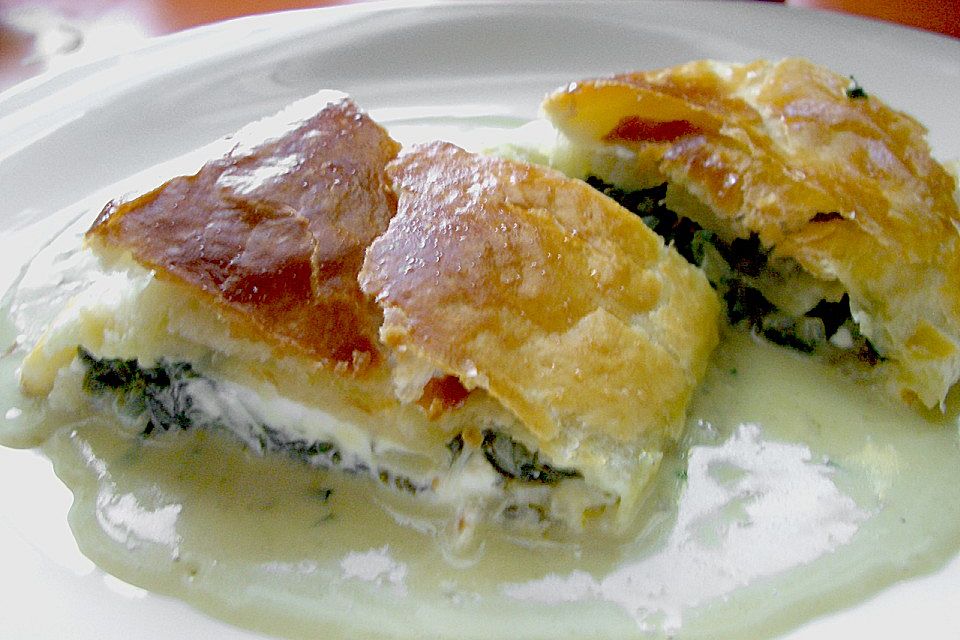 Spinat - Schafkäse - Strudel