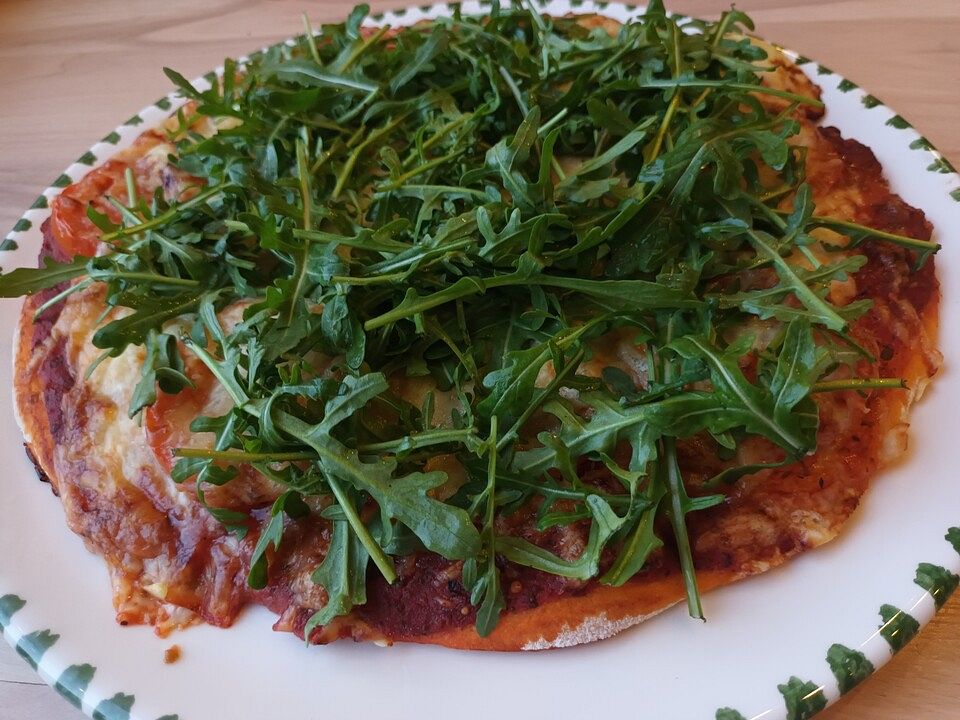 Tomaten - Rucola - Pizza von katja...| Chefkoch