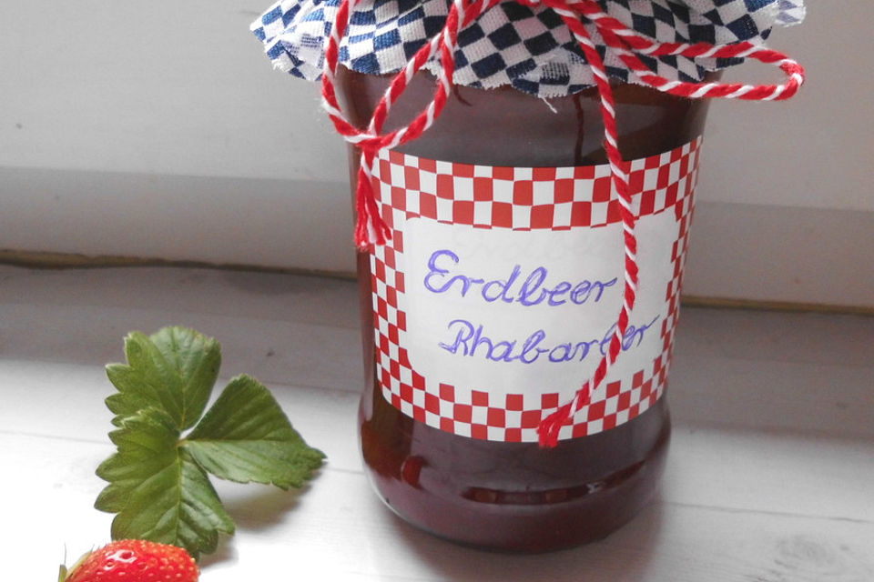 Erdbeer - Rhabarber - Marmelade