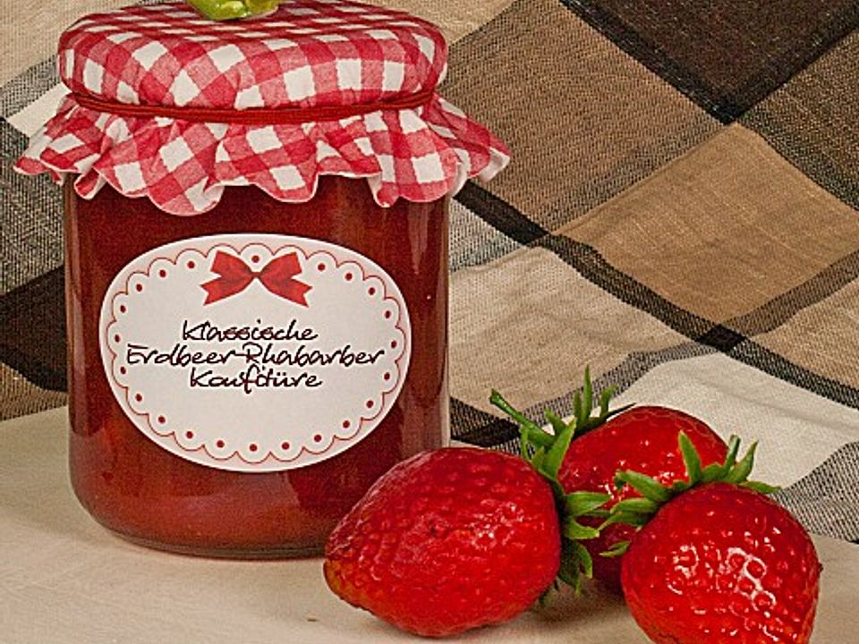 Erdbeer Rhabarber Marmelade Von Nanny Chefkoch