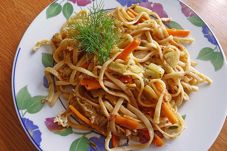 Fenchel - Fisch - Pfanne auf asiatische Art