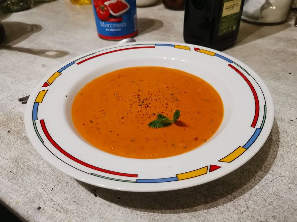 Tomatencremesuppe de luxe von Süßspeisenfetischist| Chefkoch