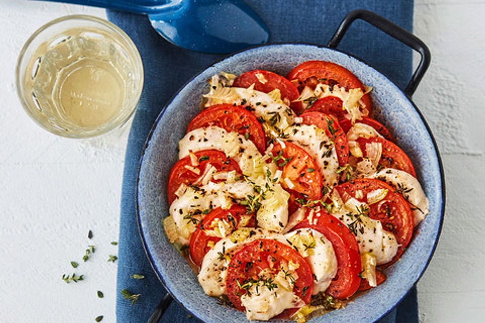 Gebackene Mozarella - Tomaten