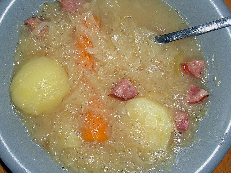 Anco&amp;#39;s Sauerkrautsuppe von anco| Chefkoch