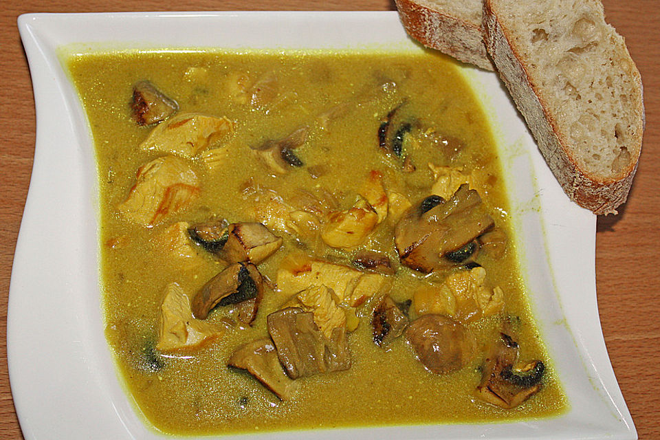 Hähnchen - Curry - Suppe