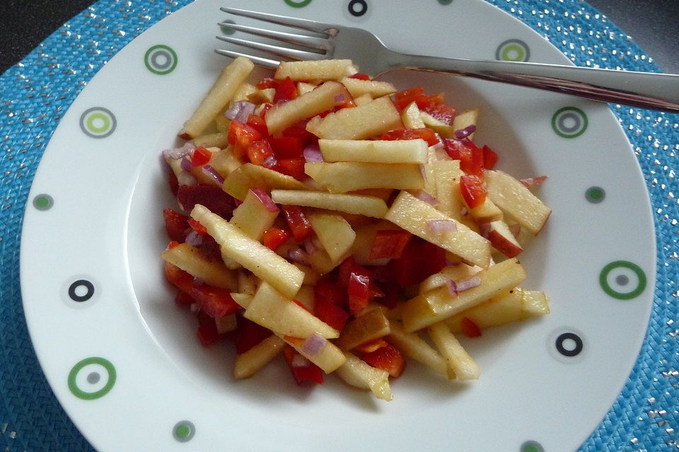 Apfel - Paprika - Salat