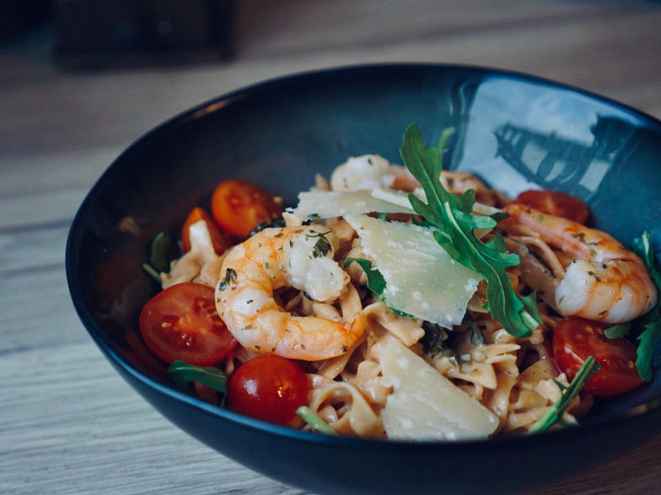 Nudeln mit Rucola - Weißwein - Soße von Sandra242| Chefkoch
