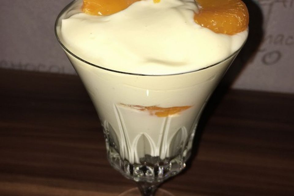 Schnelles Mandarinen - Quark - Dessert