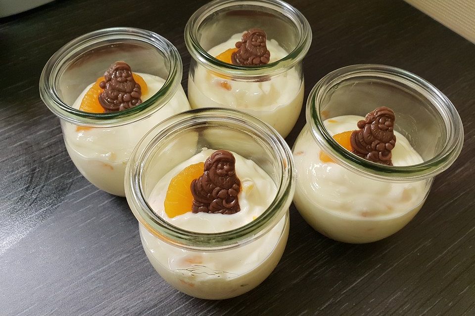 Schnelles Mandarinen - Quark - Dessert