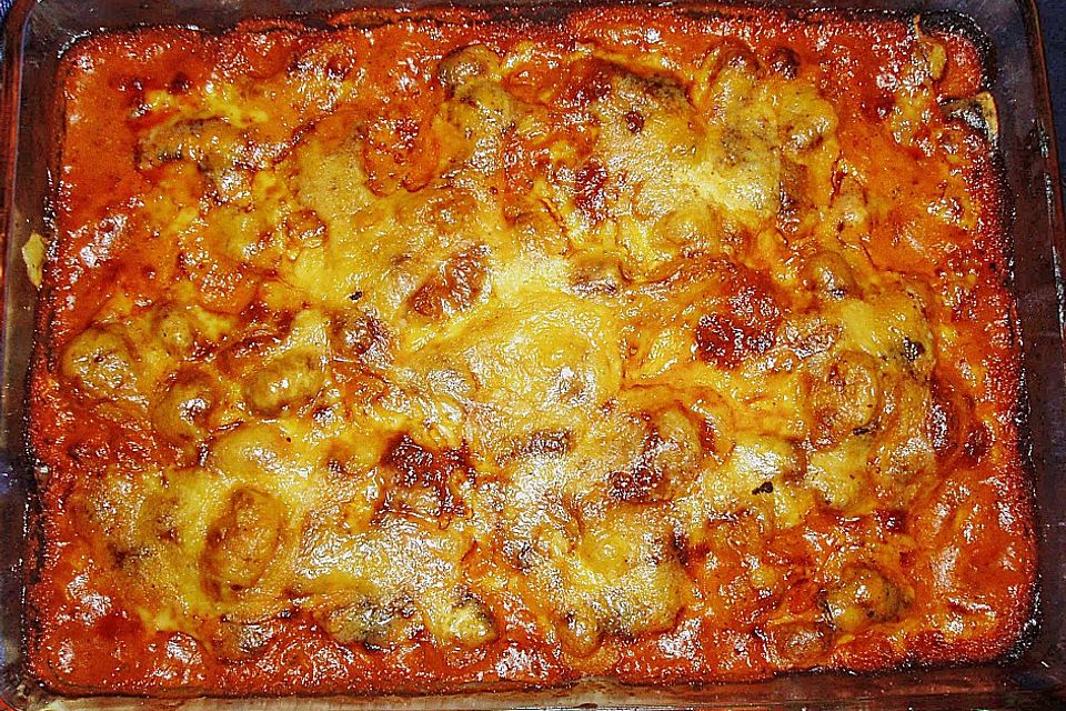 Gnocchi - Auflauf mit Tomate und Mozzarella