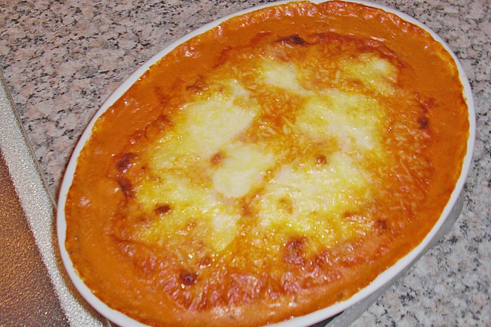 Gnocchi - Auflauf mit Tomate und Mozzarella