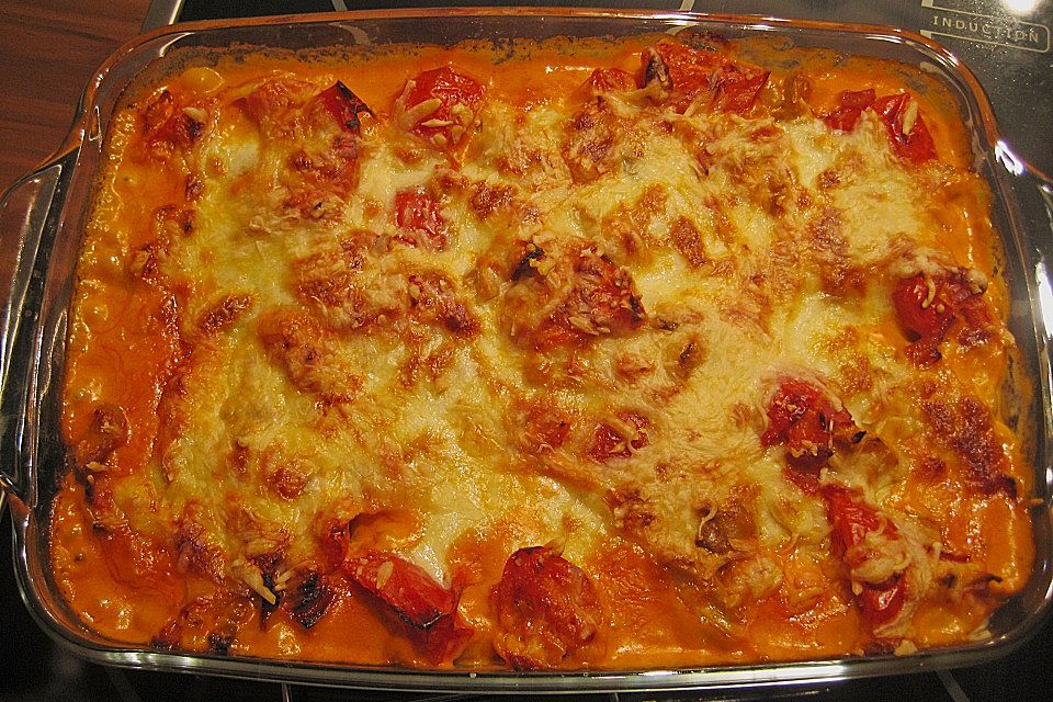 Gnocchi - Auflauf mit Tomate und Mozzarella