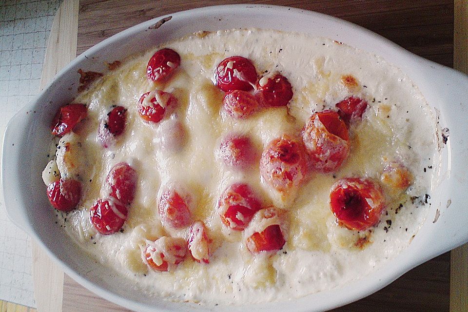 Gnocchi - Auflauf mit Tomate und Mozzarella