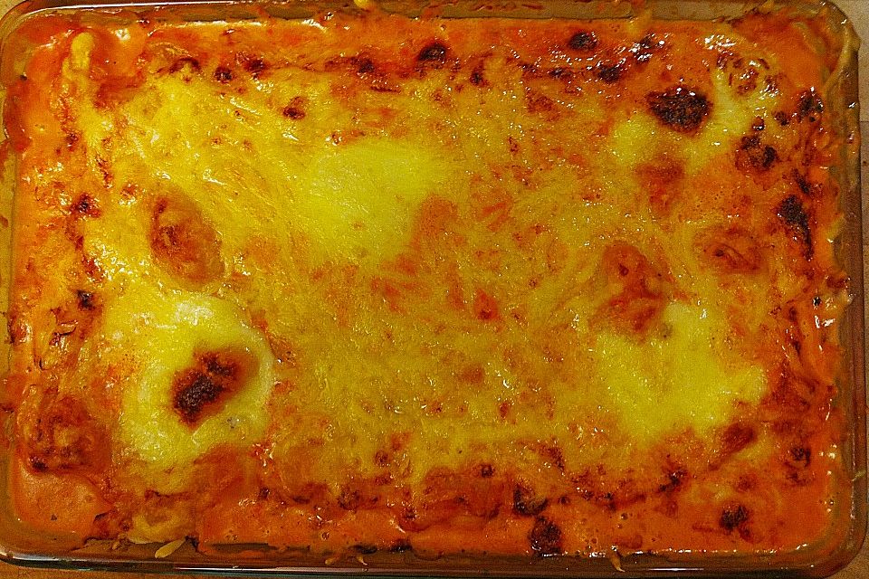 Gnocchi - Auflauf mit Tomate und Mozzarella