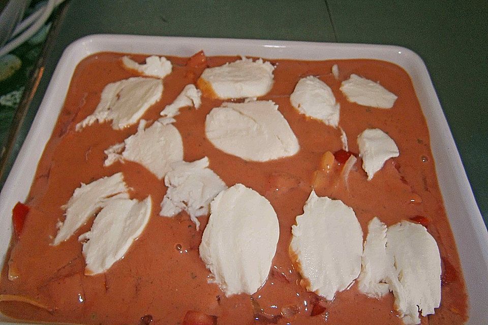 Gnocchi - Auflauf mit Tomate und Mozzarella