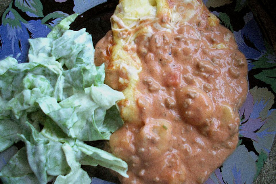 Gnocchi - Auflauf mit Tomate und Mozzarella