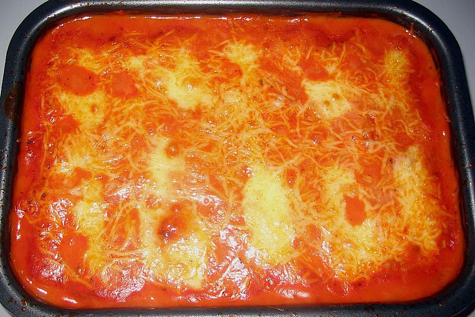 Gnocchi - Auflauf mit Tomate und Mozzarella