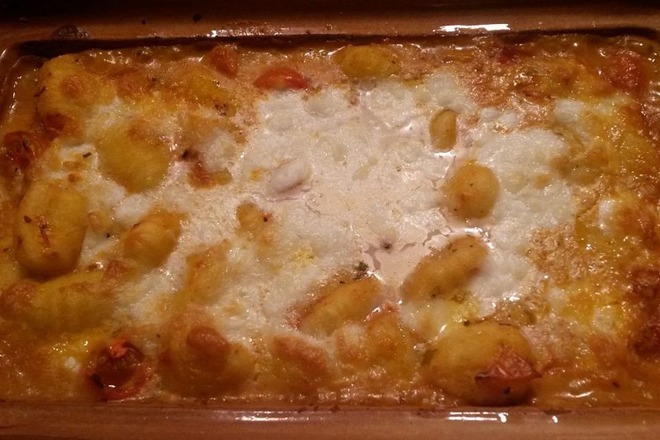 Gnocchi - Auflauf mit Tomate und Mozzarella