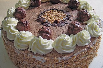 Schoko - Nuss - Sahne - Torte