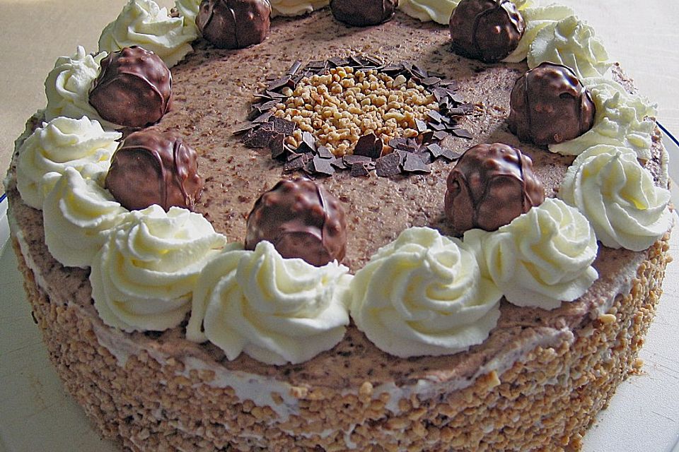 Schoko - Nuss - Sahne - Torte