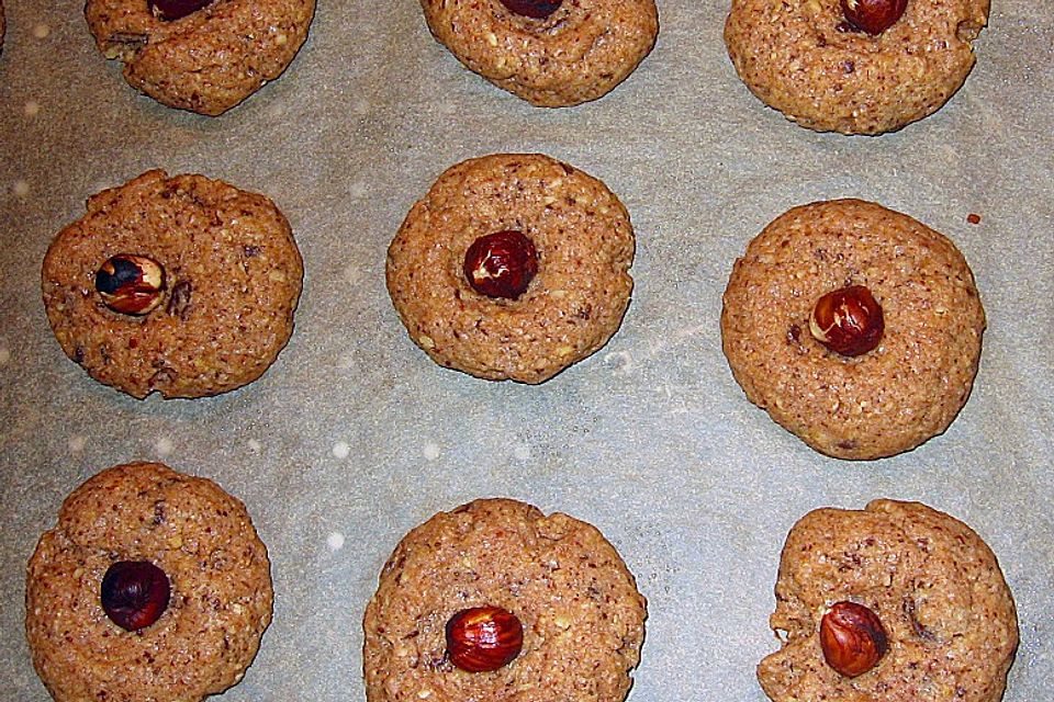 Schoko - Haselnuss - Plätzchen