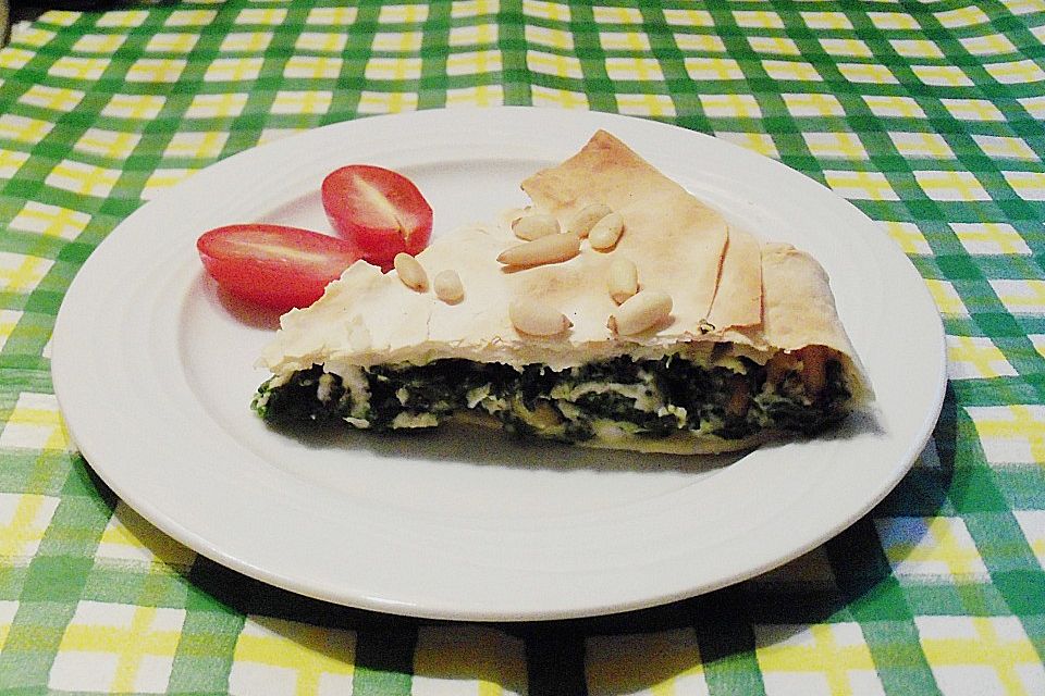 Spinat - Schafskäse - Pastete