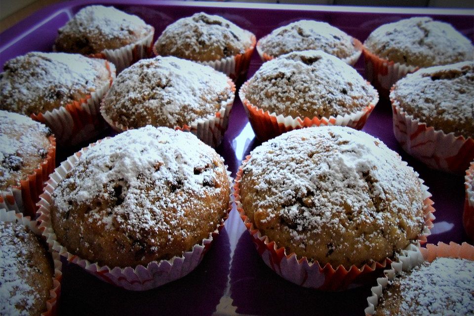 Schokoladen - Walnuss - Muffins