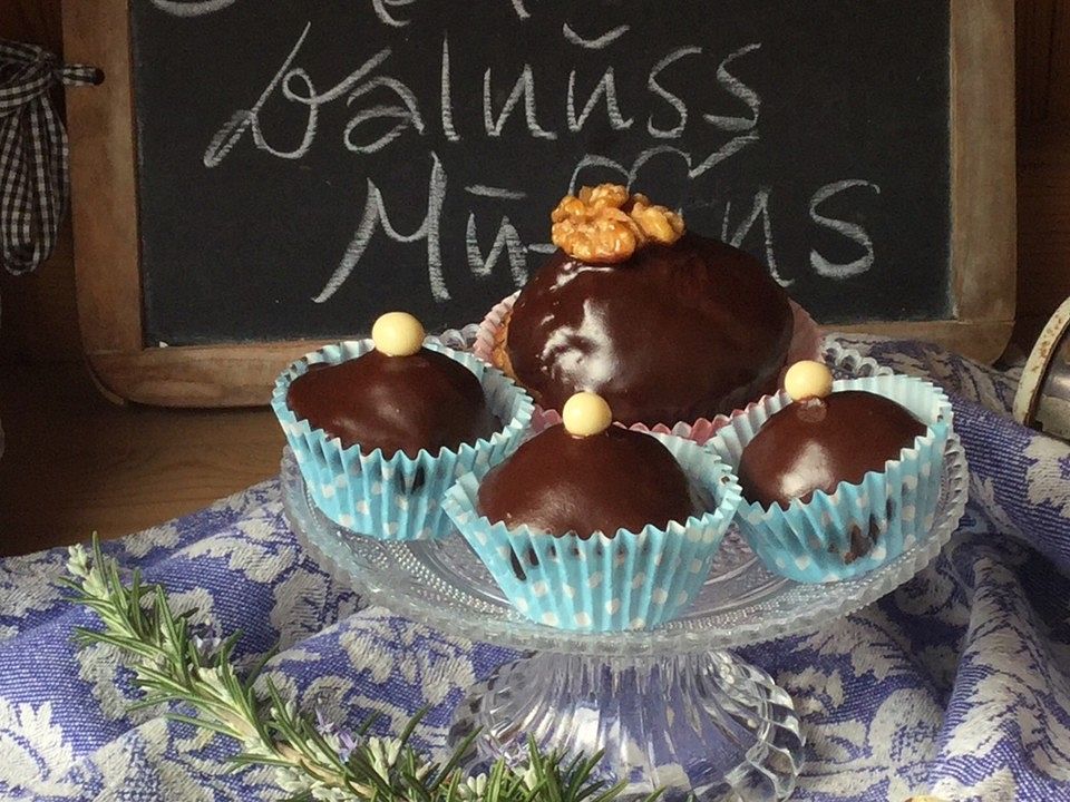 Schokoladen - Walnuss - Muffins von Ela_Back| Chefkoch