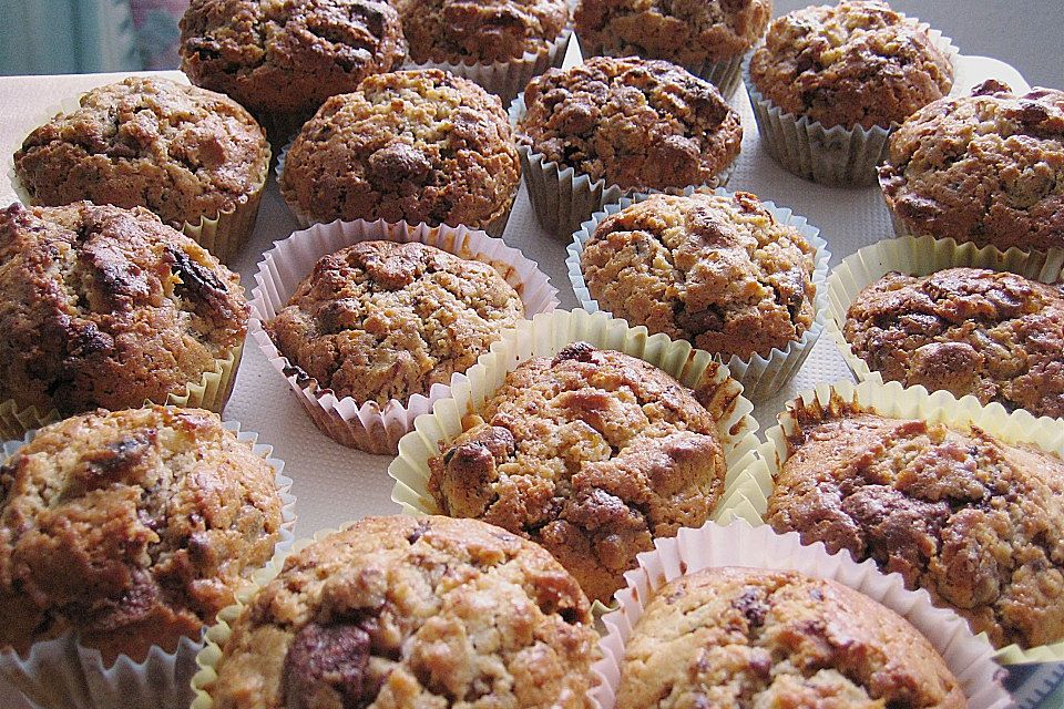 Schokoladen - Walnuss - Muffins