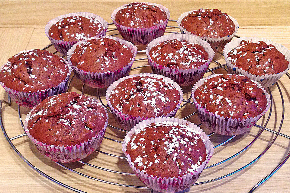 Schokoladen - Walnuss - Muffins