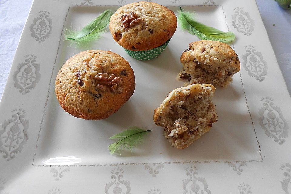 Schokoladen - Walnuss - Muffins